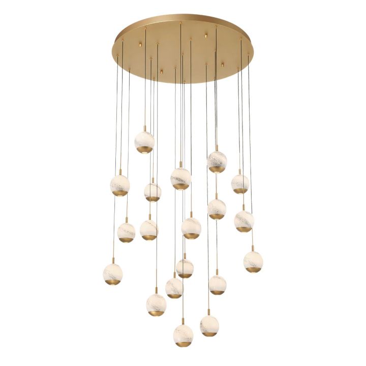 Kimma Lights Round LED Chandelier - view 3