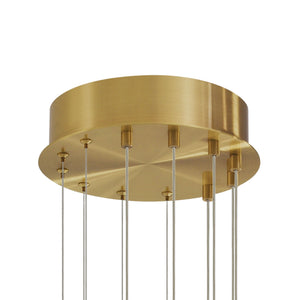 Cooper  Modern Brass Chandelier - Brass - view 5