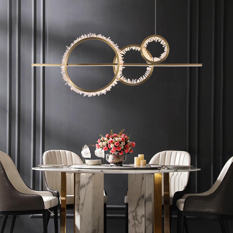 Primary Crystal Cluster Kitchen Island Chandelier - view 3
