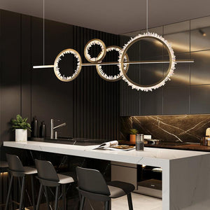 Primary Crystal Cluster Kitchen Island Chandelier