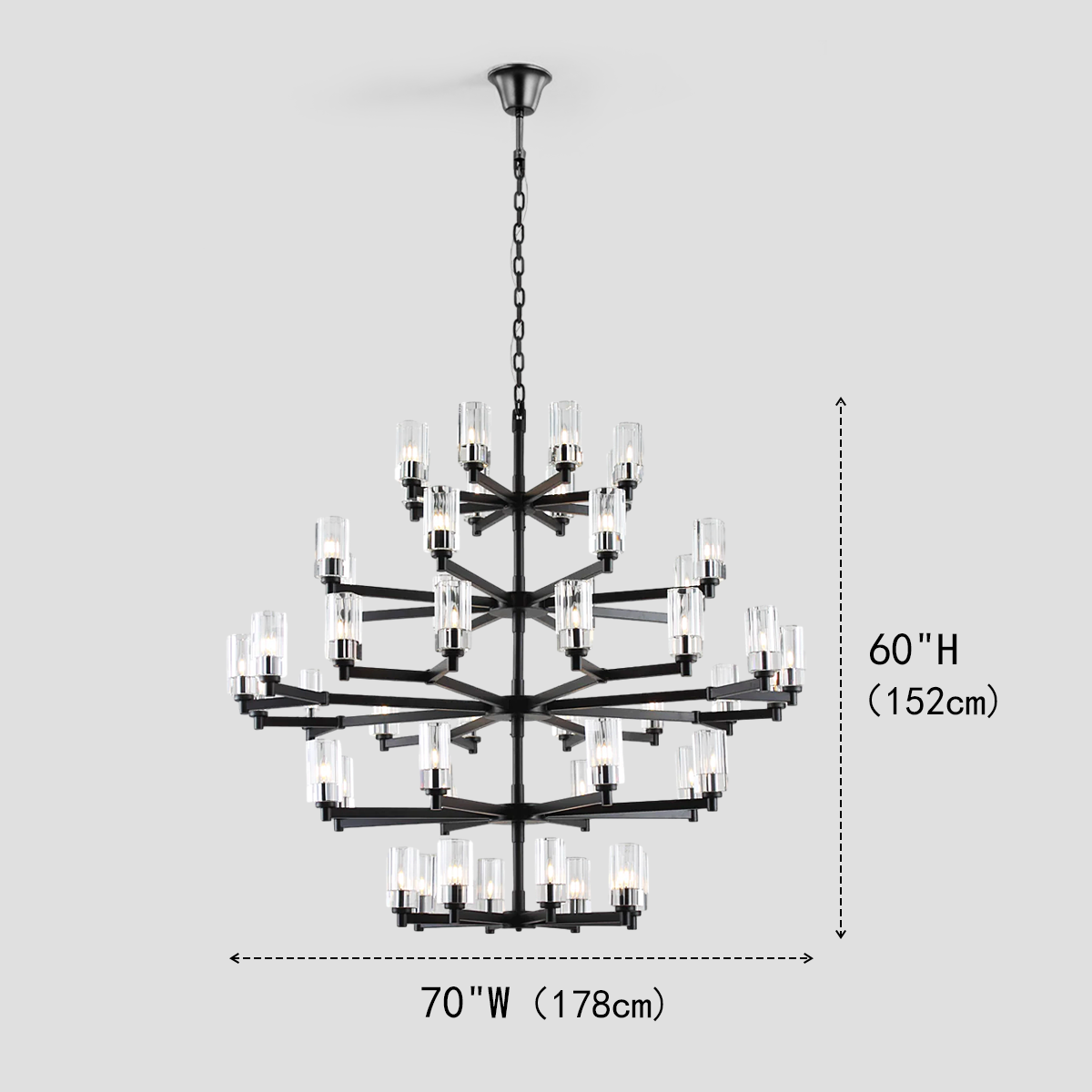 Daron Large Crystal Chandelier - view 2