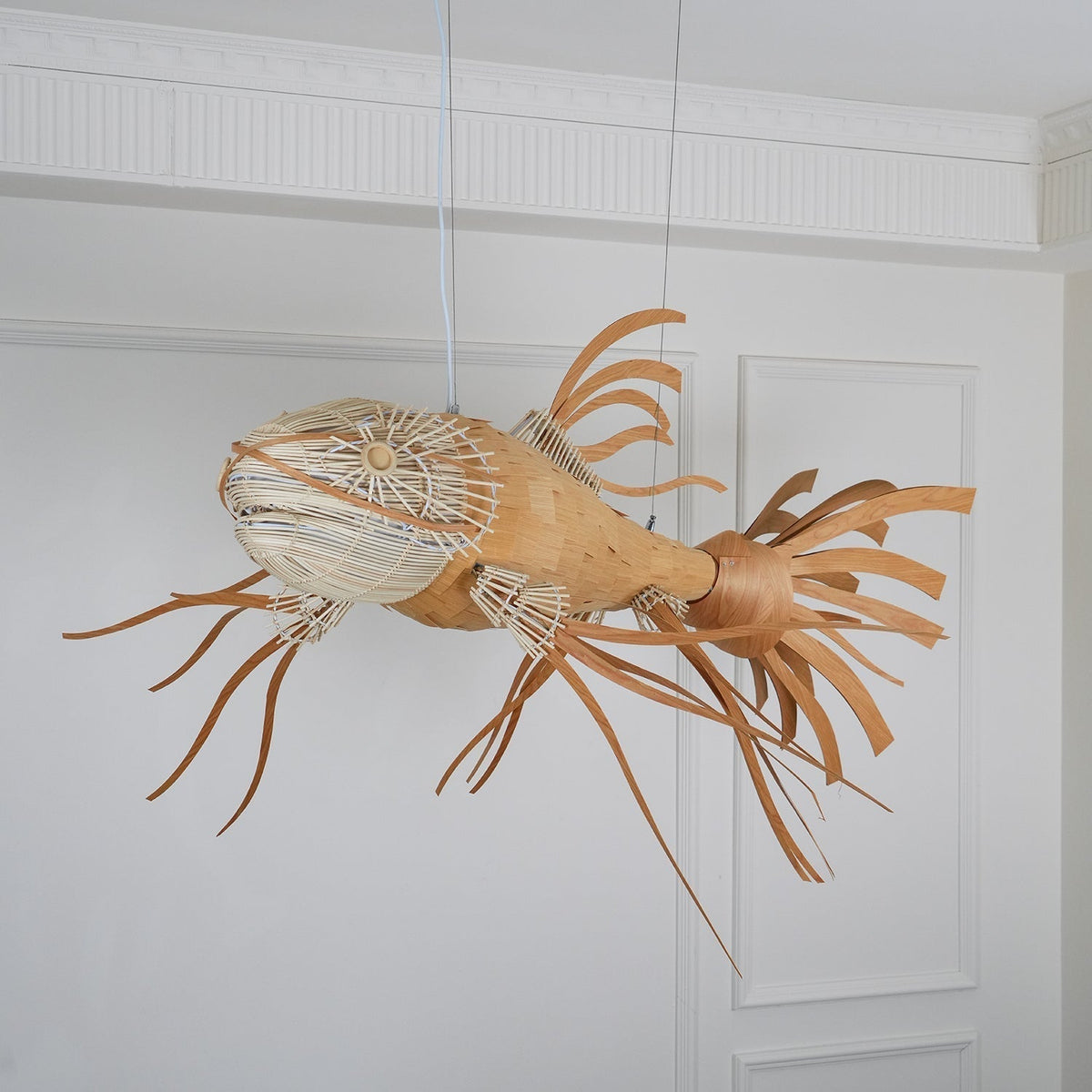 Koi Crystal Spiral Chandelier - view 8