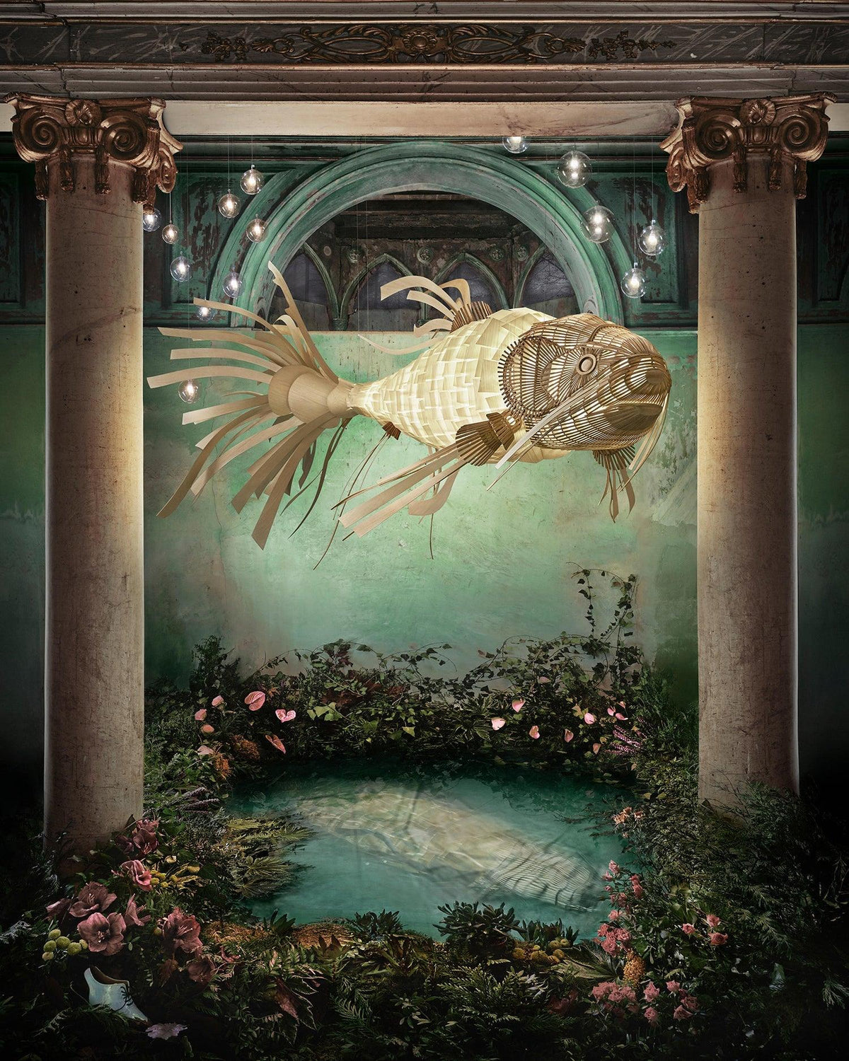 Koi Crystal Spiral Chandelier - view 34