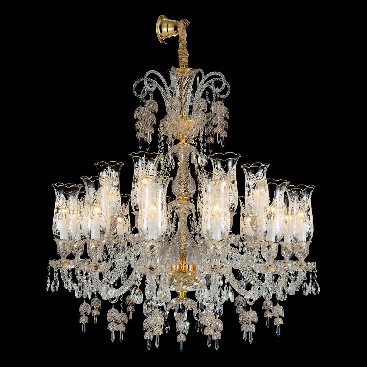Garnier 18 Light Chandelier, in gold