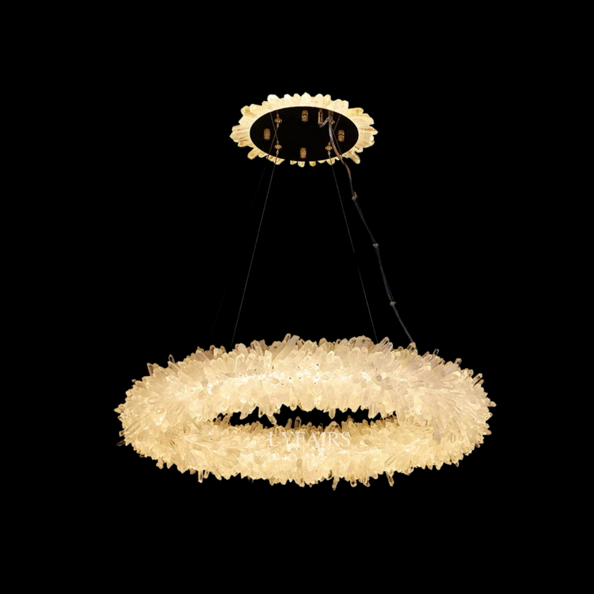 Modern Round/Oval/Linear/Square Natural Crystal Chandelier - view 5
