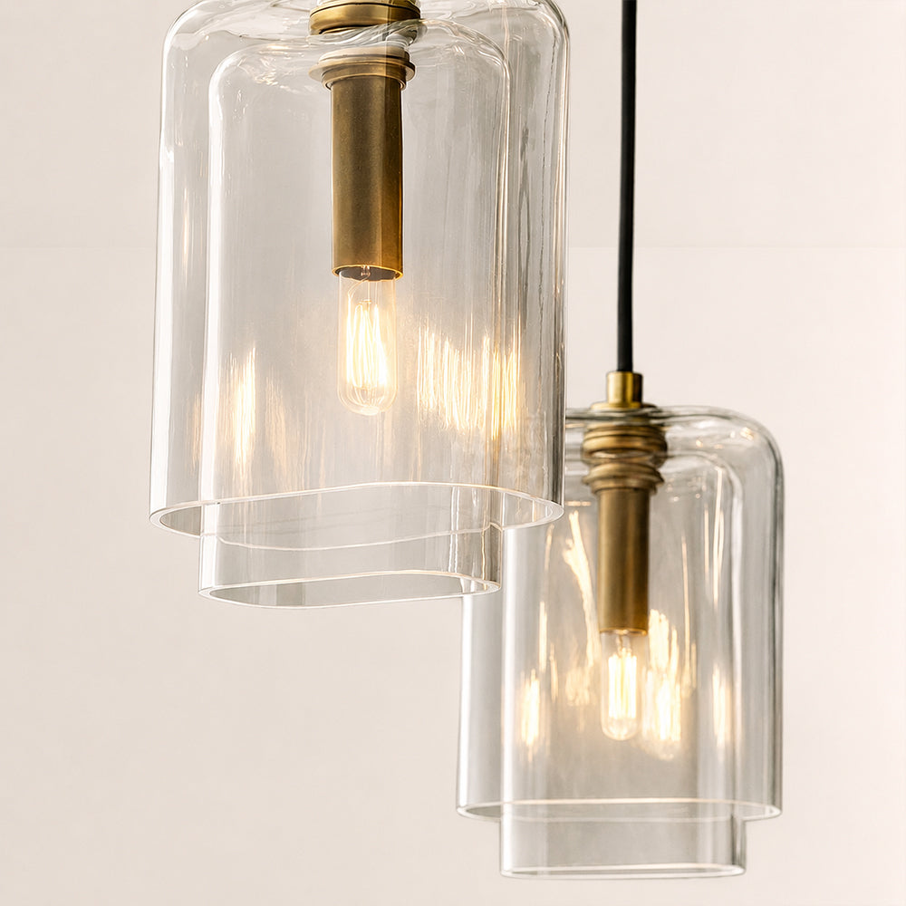 Lacore Clear Glass Cluster Chandelier - view 6