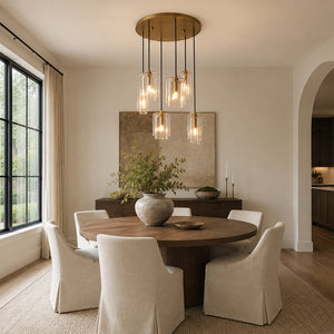 Lacore Clear Glass Cluster Chandelier - view 8