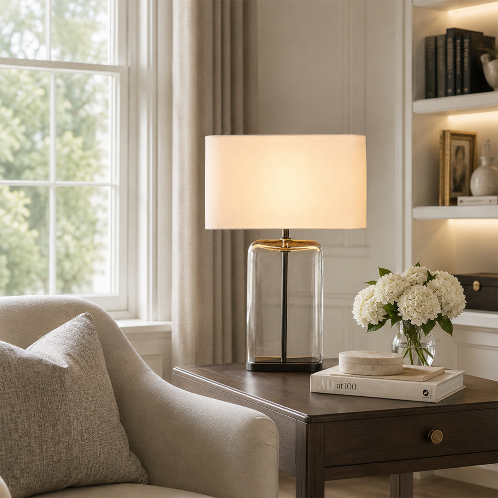Lacore Clear Glass Table Lamp - view 6