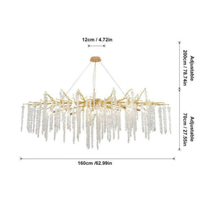 Lacuna white branch chandelier - view 8