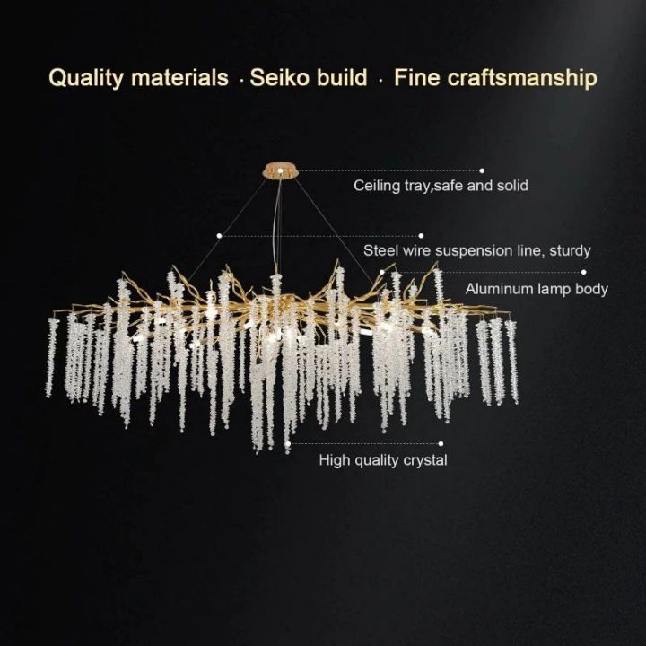 Lacuna white branch chandelier - view 7