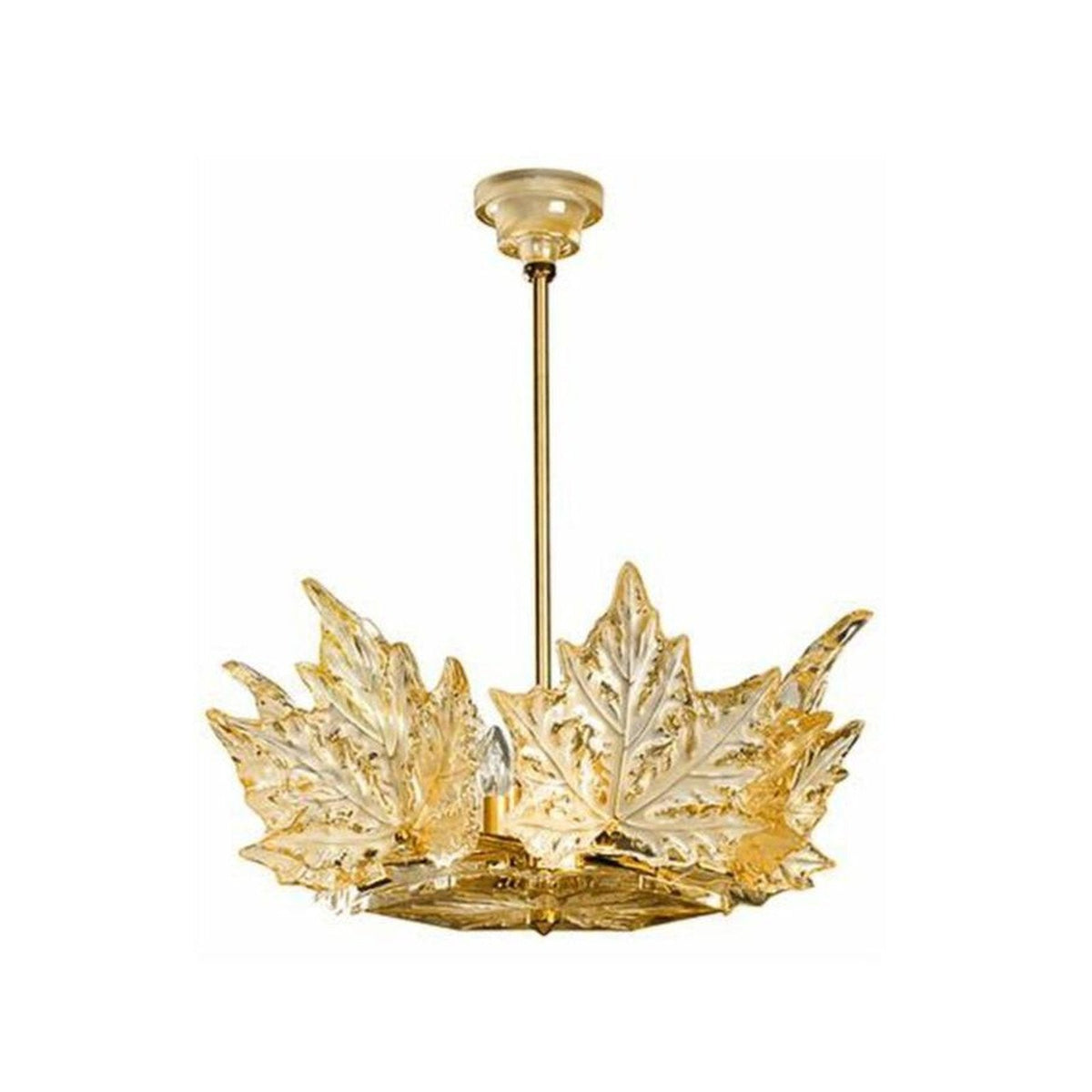Maple Leaf Crystal Single Layer Chandelier - view 2