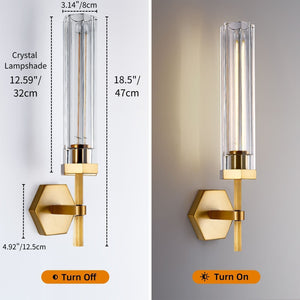 Adam Polygonal Crystal Series Wall Sconce, chandelier - view 15