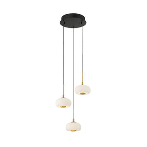 Lanterns 3 Light Round LED Pendant, chandelier