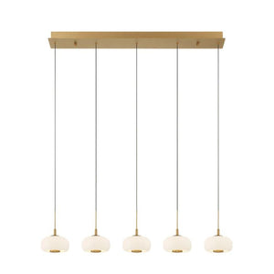 Lanterns 5 Light Linear LED Chandelier