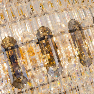 Large Gold Chandelier Luxury Art Glass - view 6
