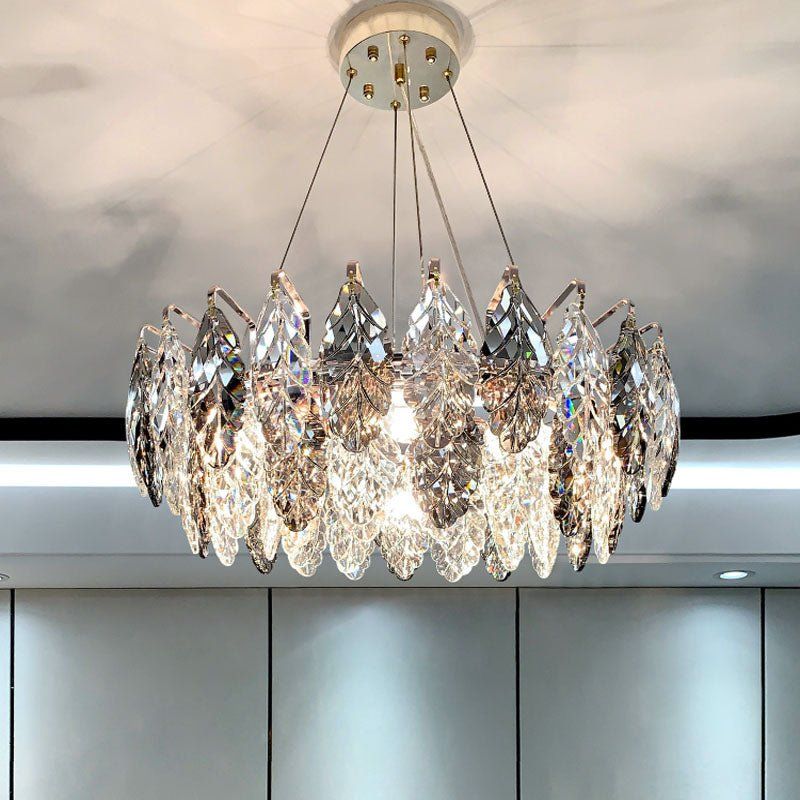 Luxirious Leaf Ring Chandelier 39" - view 2