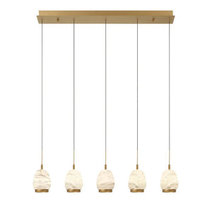 Alabaster Linear LED Chandelier