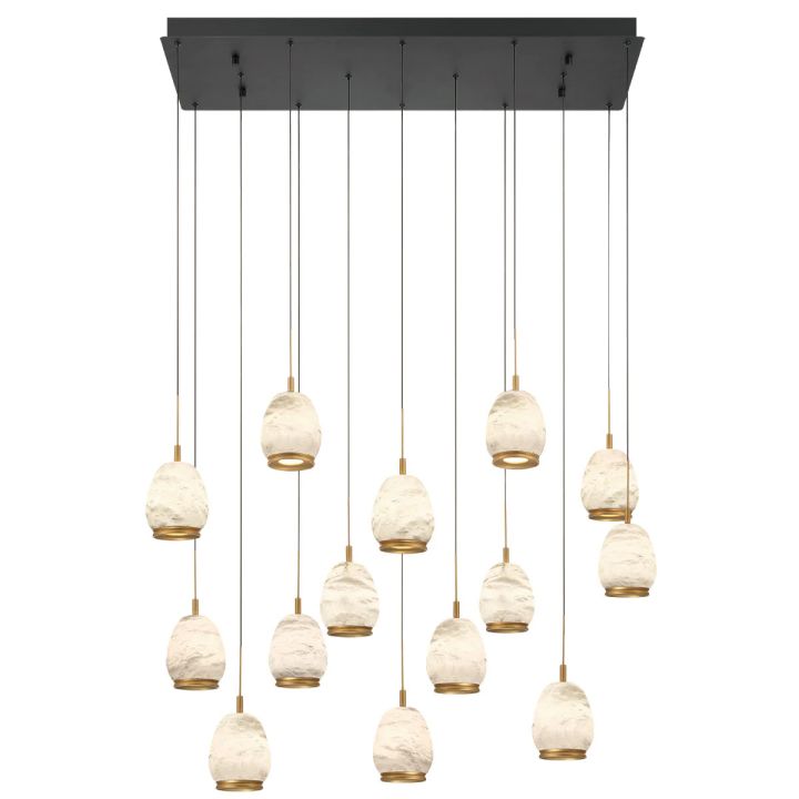 Alabaster Linear LED Chandelier - view 11