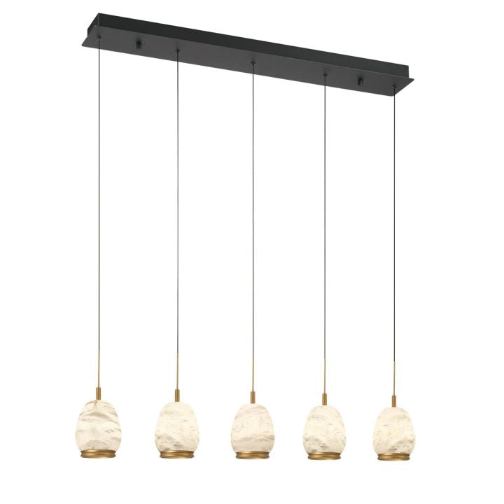 Alabaster Linear LED Chandelier - view 4