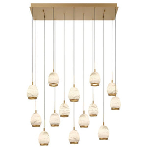 Alabaster Linear LED Chandelier - view 10
