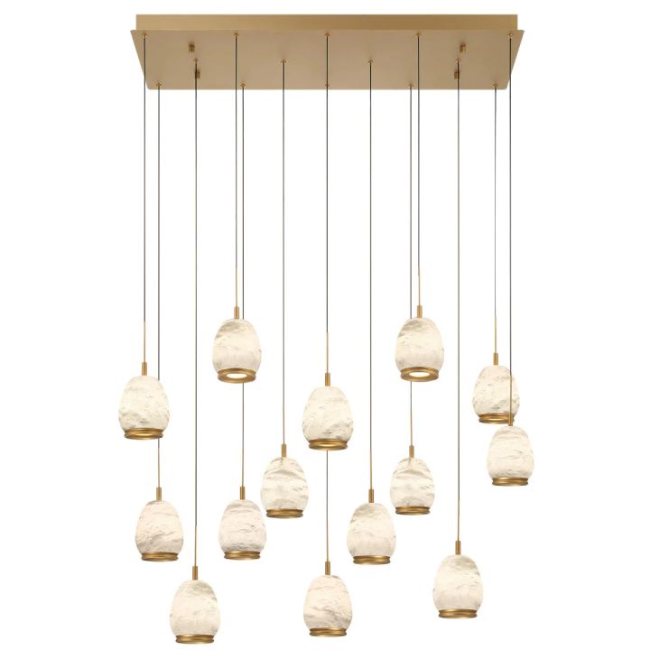 Alabaster Linear LED Chandelier - view 10