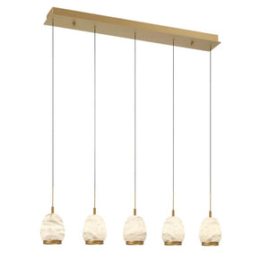 Alabaster Linear LED Chandelier - view 2
