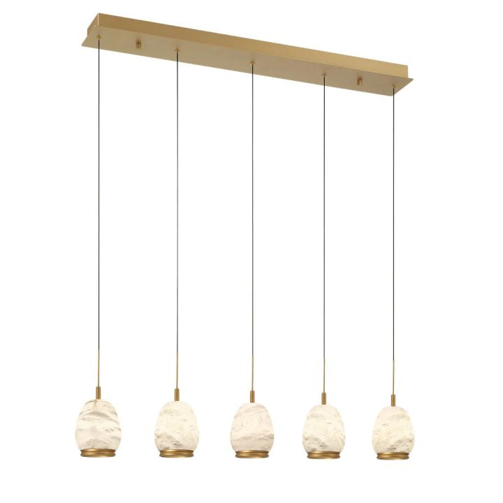 Alabaster Linear LED Chandelier - view 2