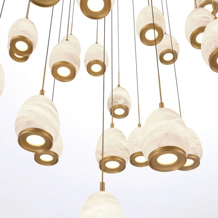 Lucidate Alabaster Round LED Chandelier - view 8
