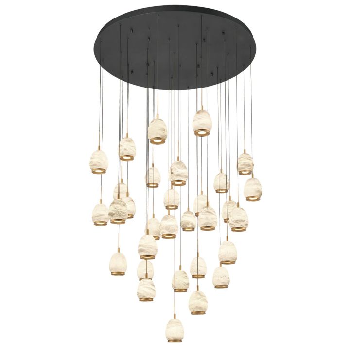 Lucidate Alabaster Round LED Chandelier - view 7