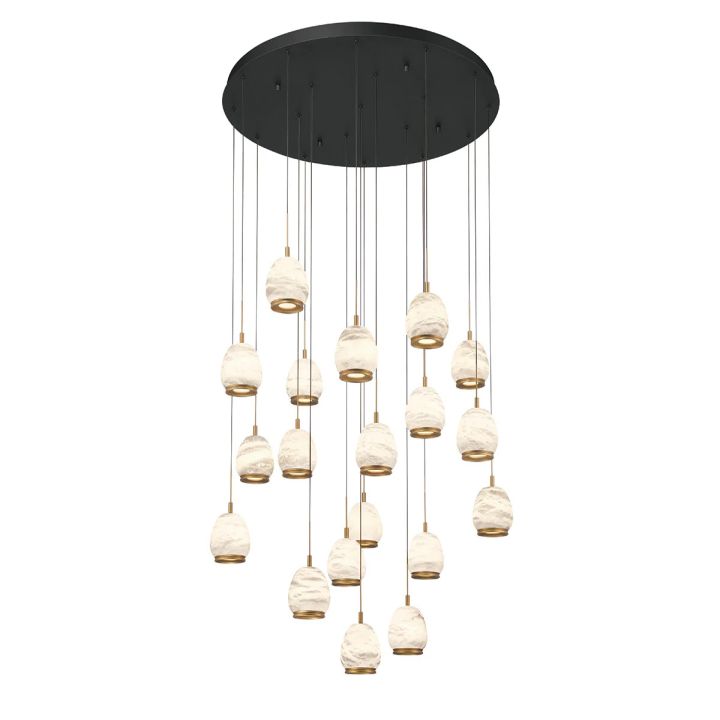Lucidate Alabaster Round LED Chandelier - view 5