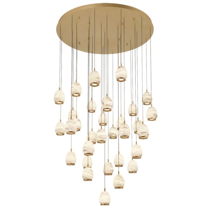 Lucidate Alabaster Round LED Chandelier - view 6