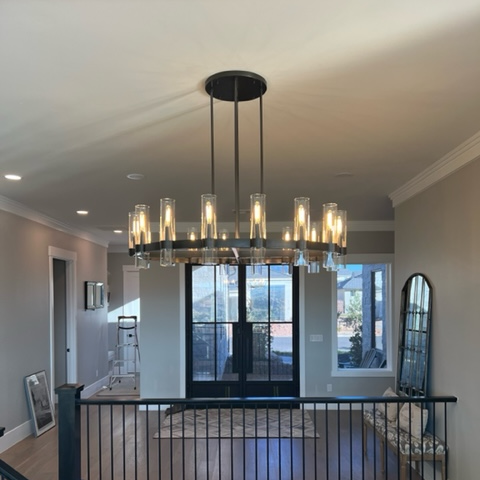 Ravion Round Chandelier 48", solid brass - view 10