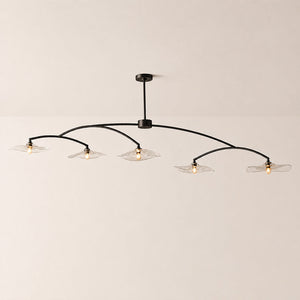 Lilia Clear Glass Linear Chandelier - view 4