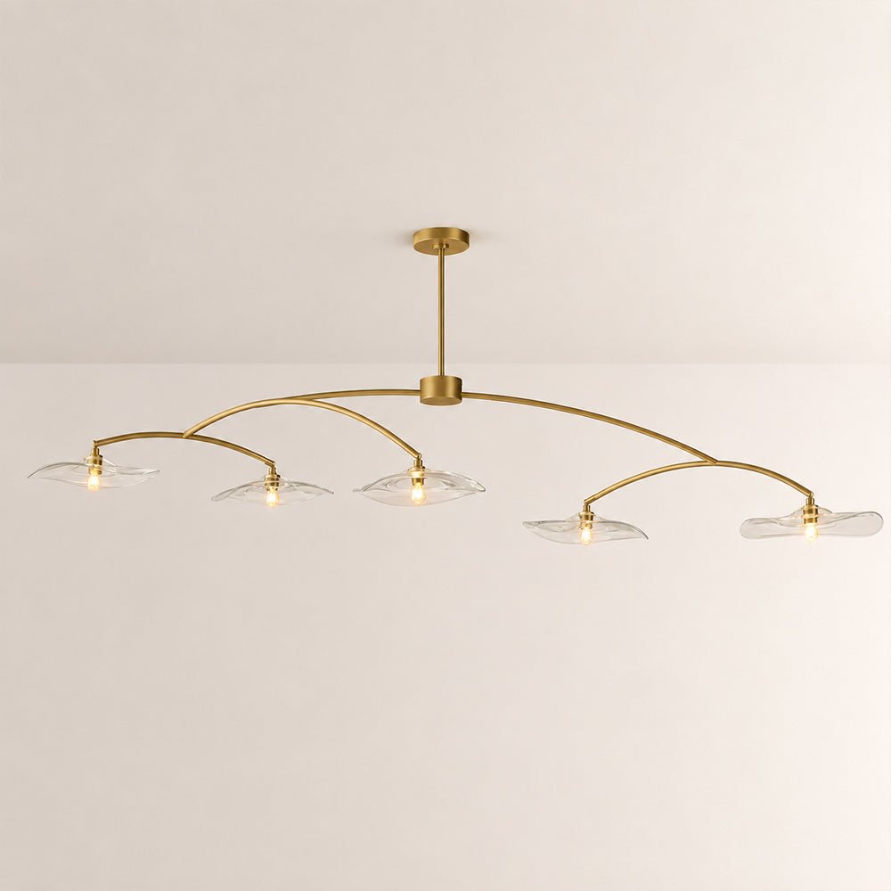 Lilia Clear Glass Linear Chandelier - view 3