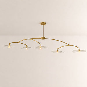 Lilia Clear Glass Linear Chandelier - view 3