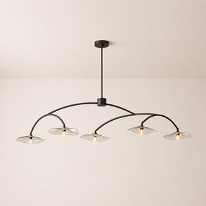 Lilia Clear Glass Linear Chandelier - view 2