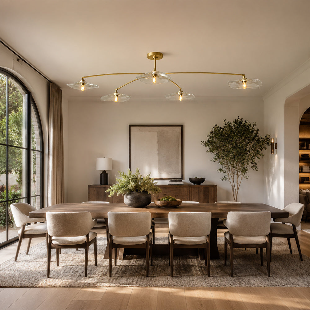 Lilia Clear Glass Linear Chandelier - view 5