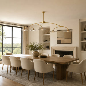 Lilia Smoke Glass Linear Chandelier - view 7