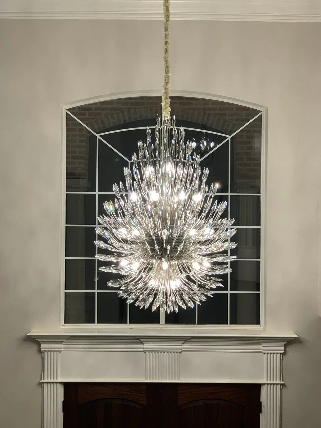 Lily Starburst Crystal Sputnik Chandelier 43" - view 6