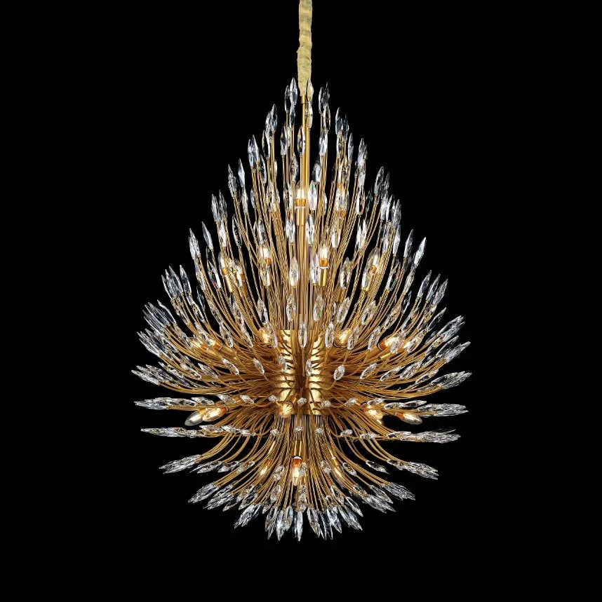 Lily Starburst Crystal Sputnik Chandelier 43" - view 2