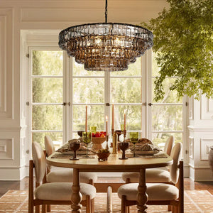 Lime 4-Tier Glass Round Chandelier - view 10