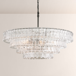 Lime 4-Tier Glass Round Chandelier - view 4
