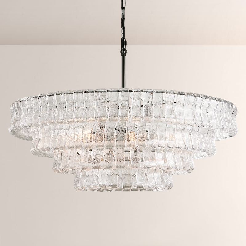 Lime 4-Tier Glass Round Chandelier - view 4