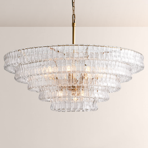 Lime 4-Tier Glass Round Chandelier - view 2