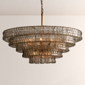 Lime 4-Tier Glass Round Chandelier - view 6