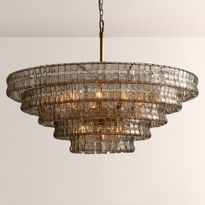 Lime 4-Tier Glass Round Chandelier - view 6