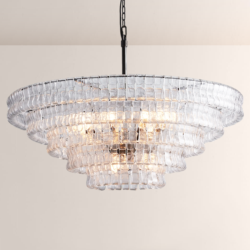 Lime 4-Tier Glass Round Chandelier - view 5