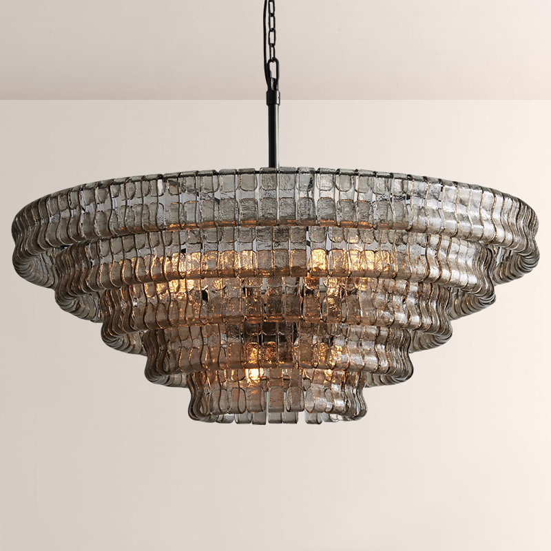 Lime 4-Tier Glass Round Chandelier - view 7
