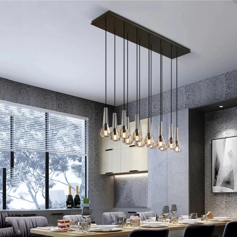 Abner Linear Crystal Chandelier - view 2