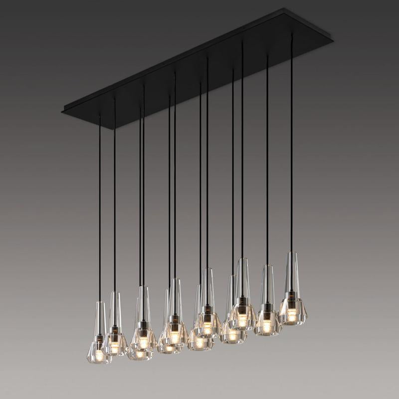 Abner Linear Crystal Chandelier - view 3